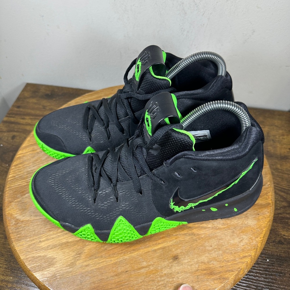Nike Kyrie 4 Halloween Black Rage Green Basketball Shoes 943806-012 Mens 7.5 - Picture 3 of 8